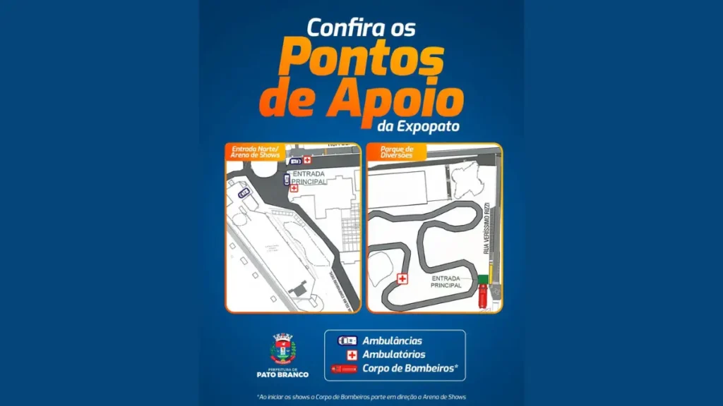 Expopato reforça estrutura de atendimento à saúde ponto de apoio expopato