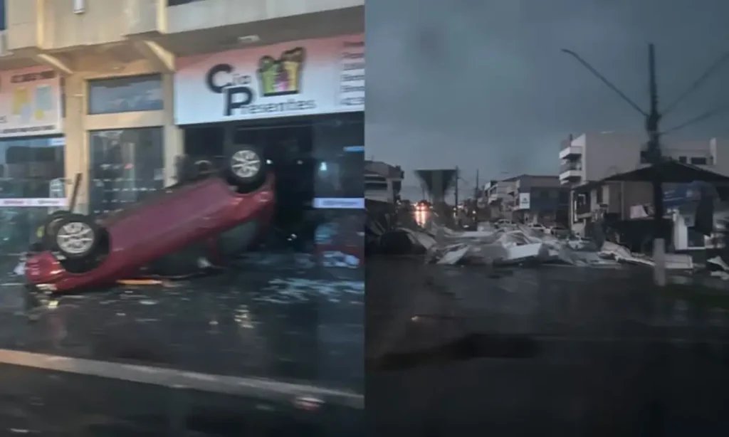 Tornado causa destruição em Rio Bonito do Iguaçu rio bonito do iguaçu