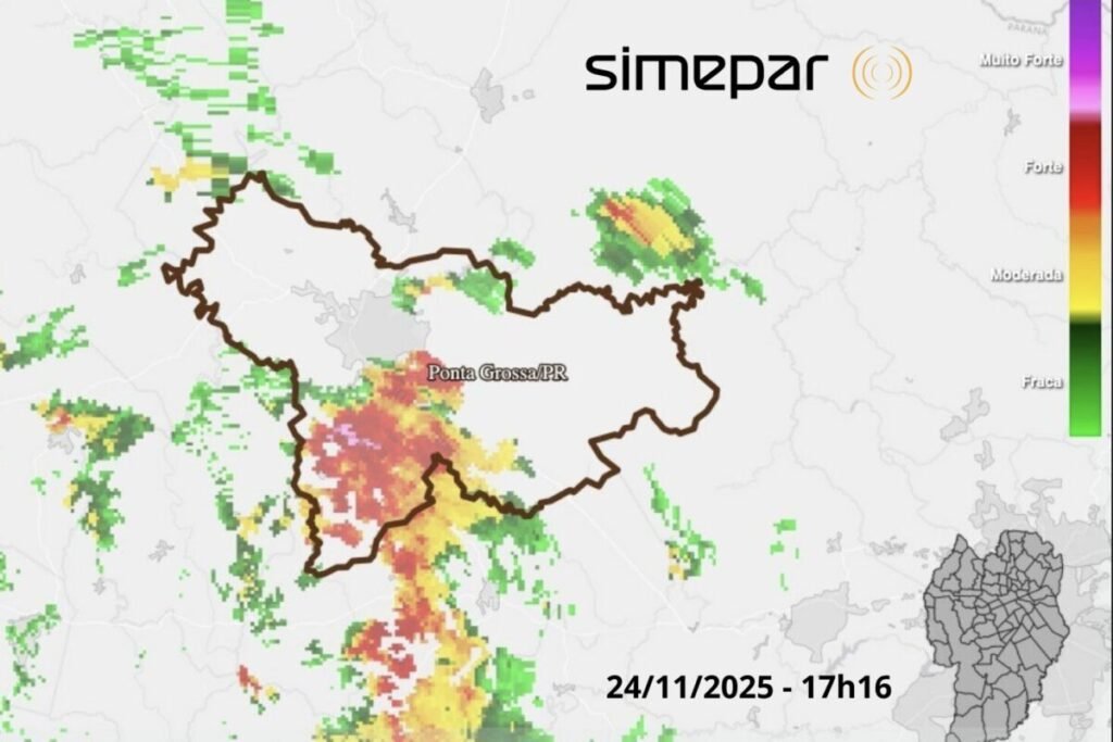 Defesa Civil envia ajuda após granizo atingir Ponta Grossa tempestade ponta rossa