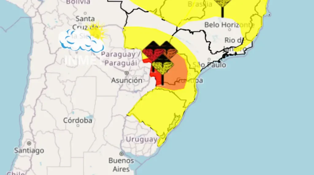 INMET alerta para tempestades no Paraná nesta sexta 12 INMET