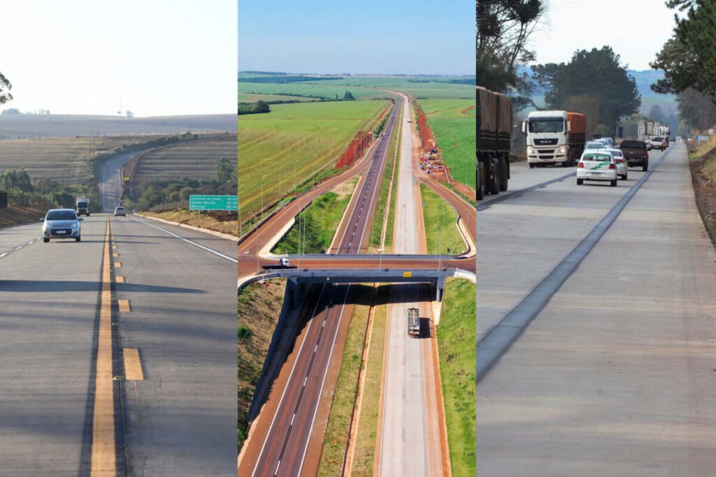 Paraná chega a 755 km de rodovias em concreto estradas