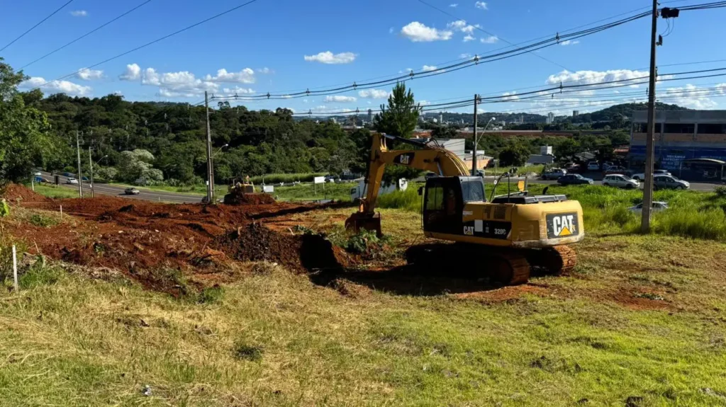 Beltrão inicia novo acesso viário na Av. Natalino Faust acesso rodoviário beltrão