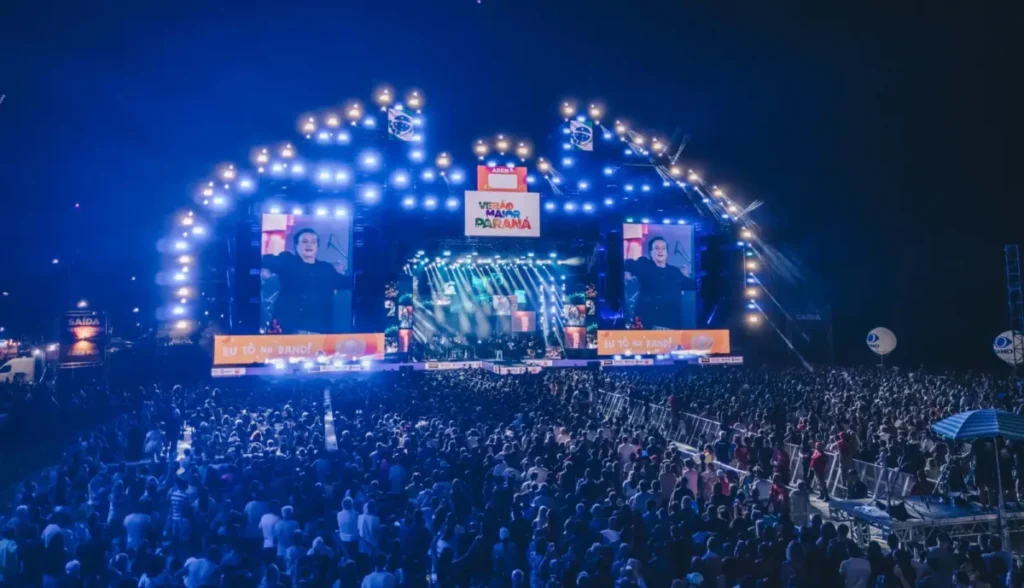Fábio Jr. reúne 144 mil pessoas no Verão Maior Paraná fábio junior verão maior paranaá