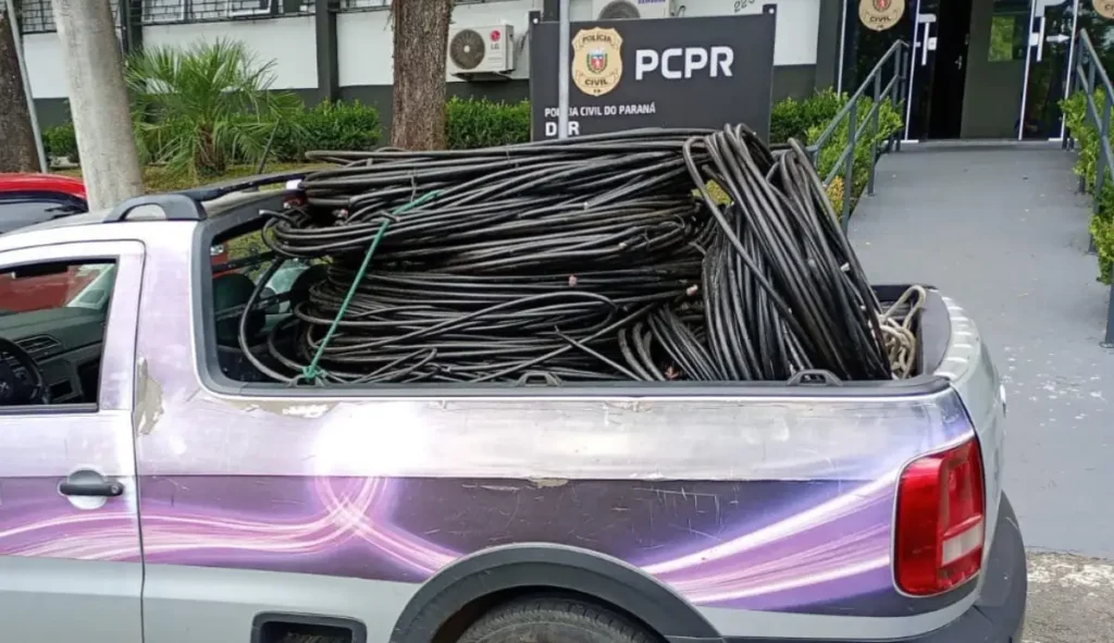 PCPR prende homem por receptação de cabos em Curitiba pcpr prisão