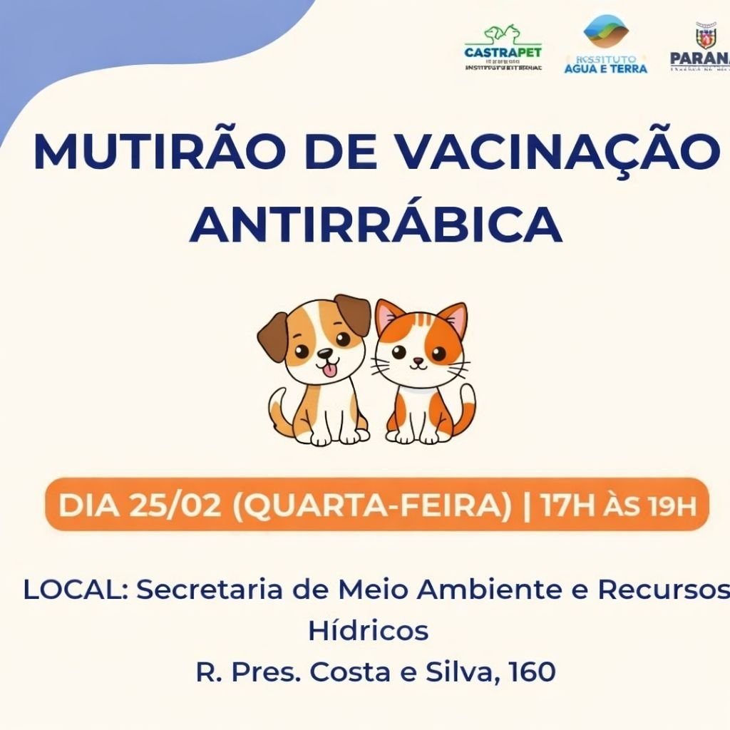 mutirão vacinação antirrábica dois vizinhos