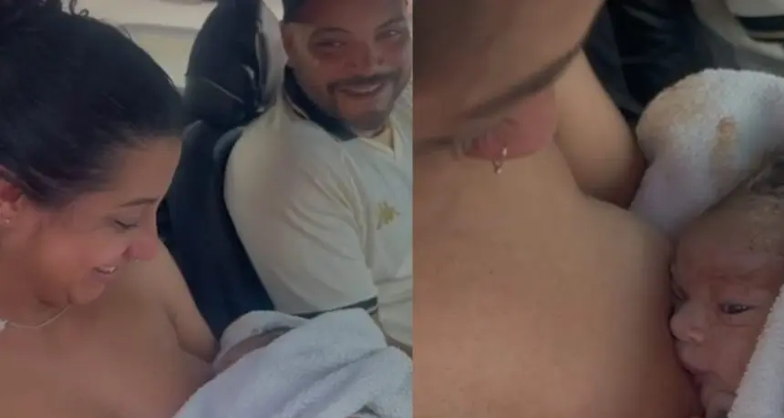 bebe nasce dentro do carro em Curitiba