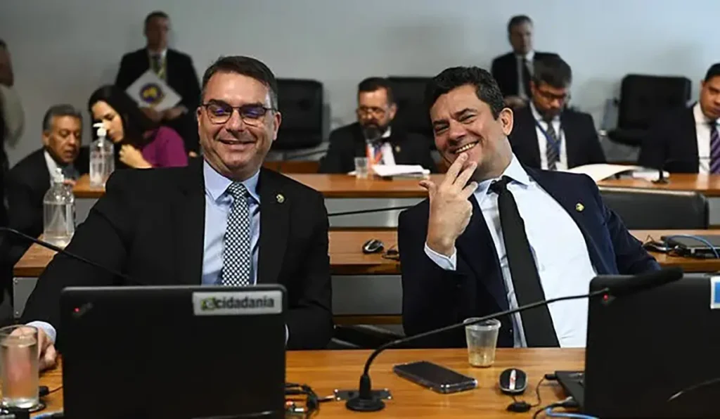 flavio bolsonaro e sergio moro