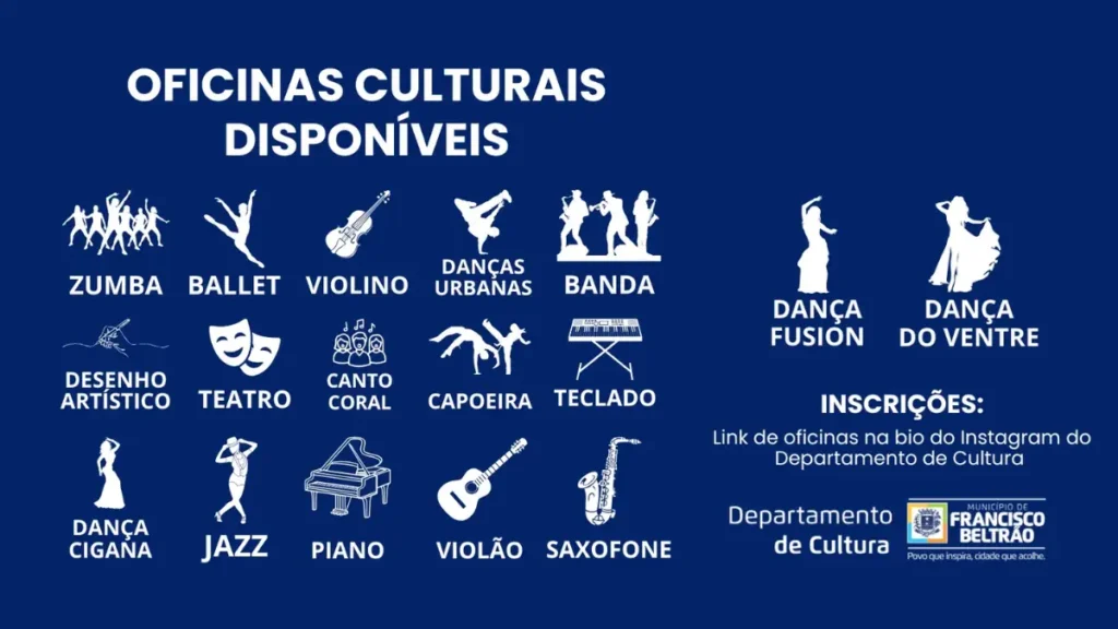 oficinas culturais Francisco Beltrão