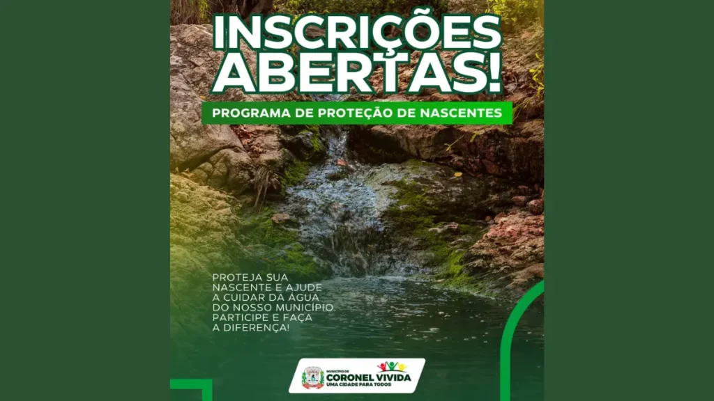 proteção nascentes coronel vivida
