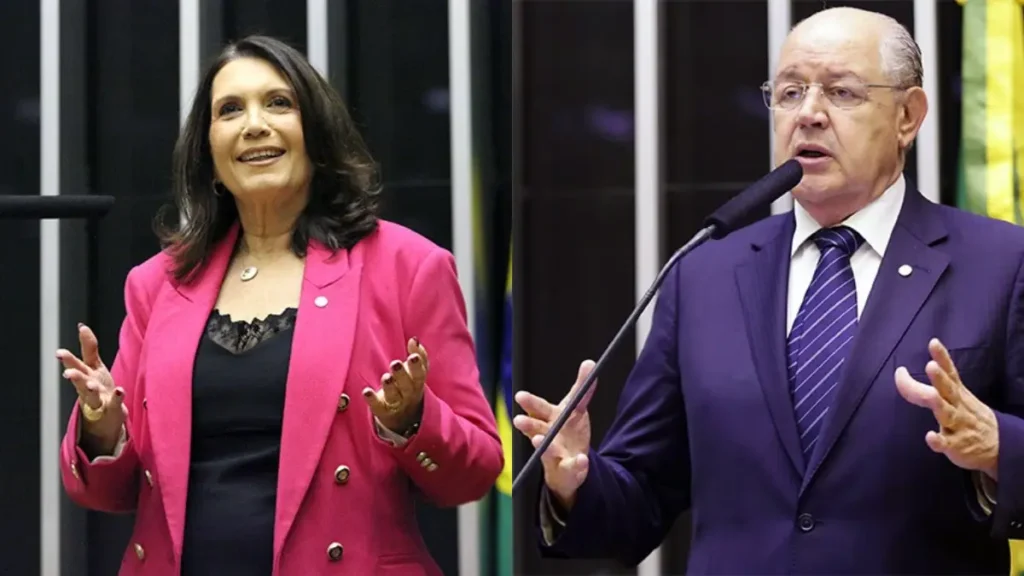 Deputada Bia Kicis relatora e Deputado Luiz Carlos Hauly proponente do PL 2391-26