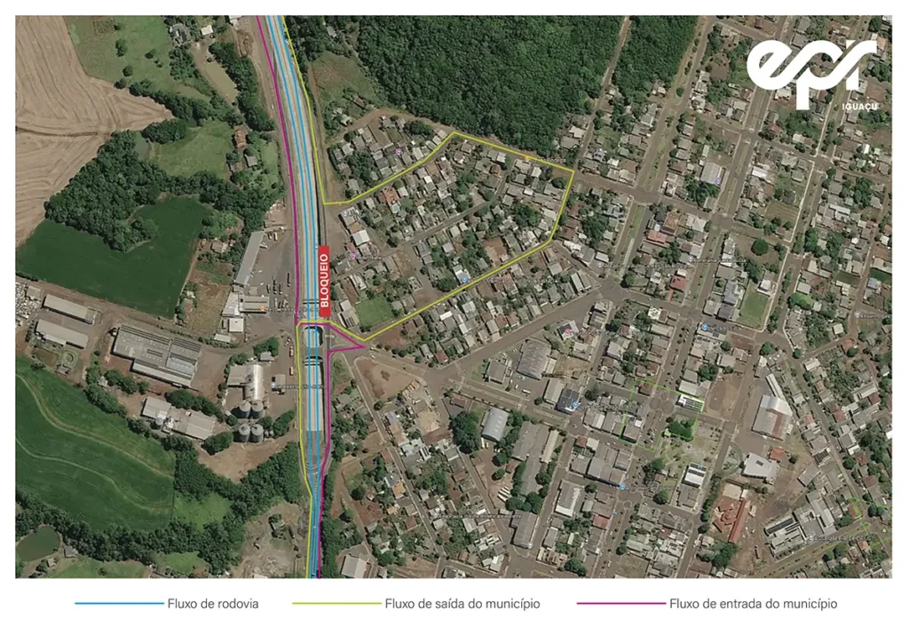 Mapa de interdição Santa Lúcia_EPR Iguaçu