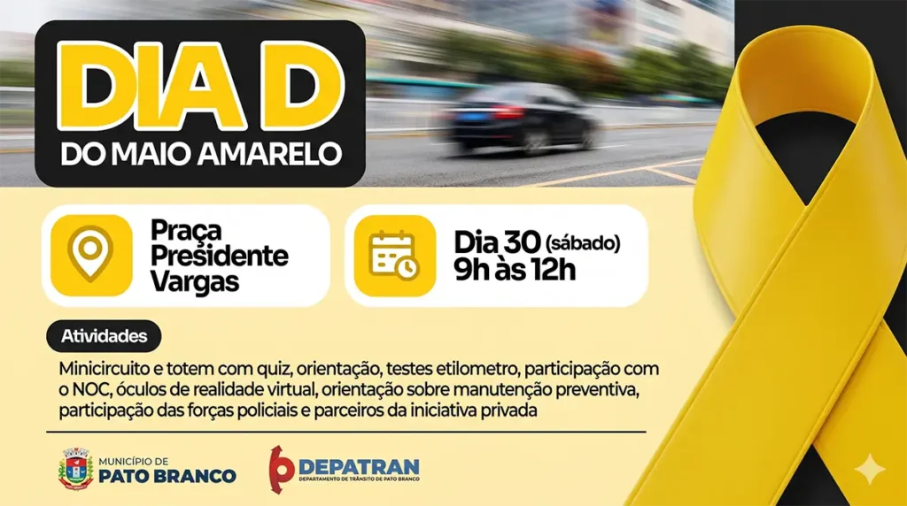 dia d maio amarelo pato branco