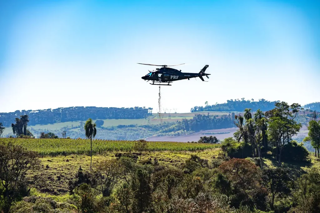 helicóptero prf semeadura