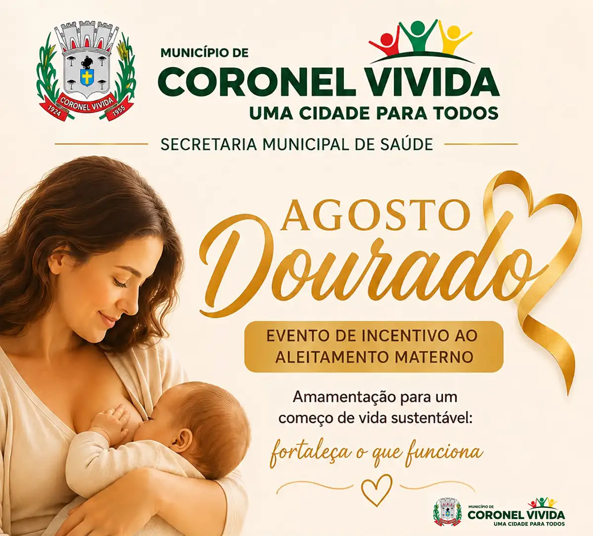 Agosto Dourado reúne gestantes e mães em Coronel Vivida