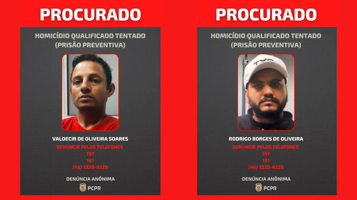 Polícia procura dois suspeitos de tiroteio em Pato Branco