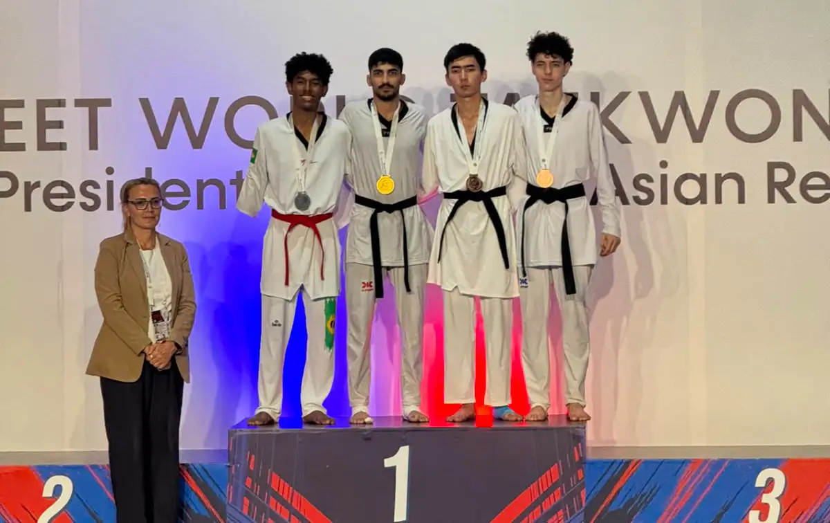 Bronze de Gustavo Antony leva Pato Branco ao pódio na Ásia