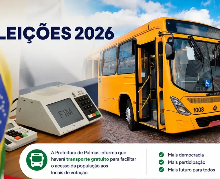 transporte coletivo palmas eleições