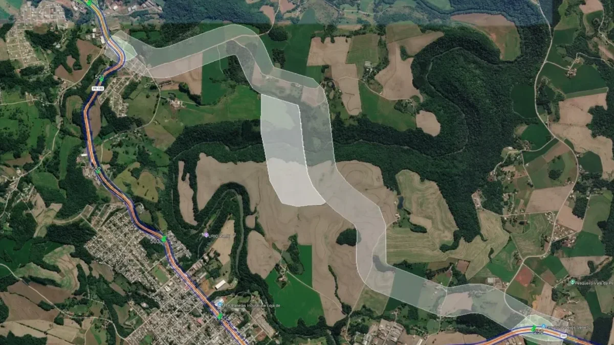 contorno viário de marmeleiro