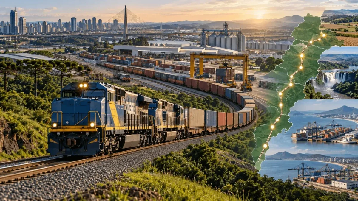 ferrovia imagem gerada por IA