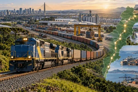 ferrovia imagem gerada por IA