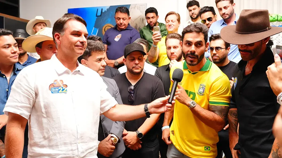flavio bolsonaro e cantores sertanejos