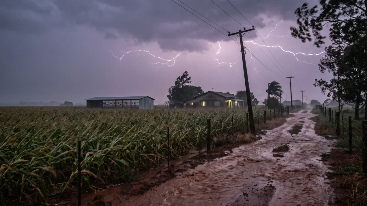 imagem de temporal gerada por IA
