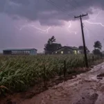 imagem de temporal gerada por IA