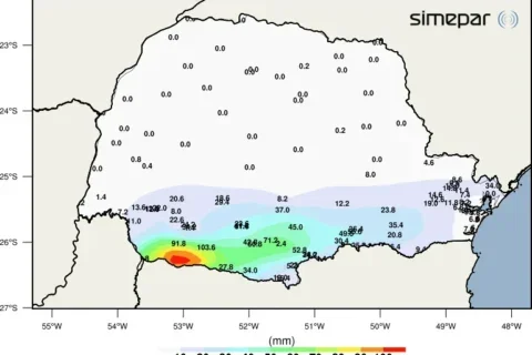 mapa chuva pr