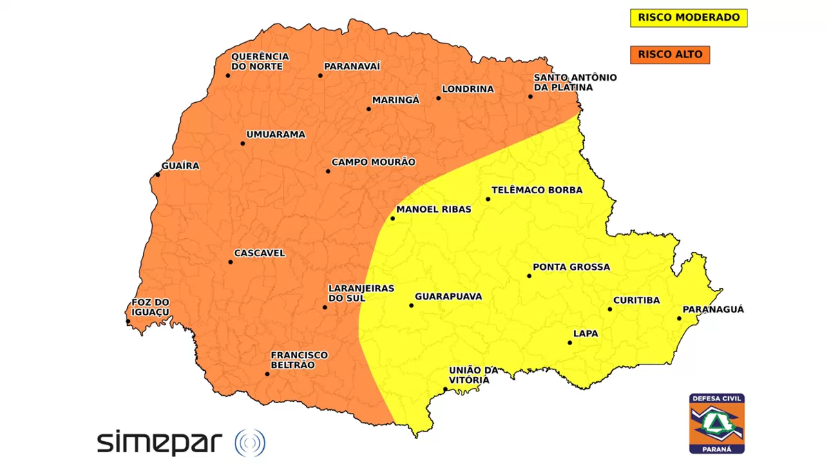 mapa defesa civil